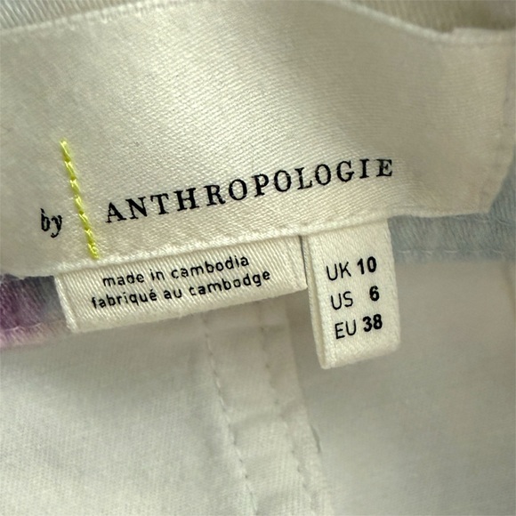 Anthropologie Kimmie Tie Dye Tulip Midi Skirt Button Front Size 6 - Picture 5 of 6